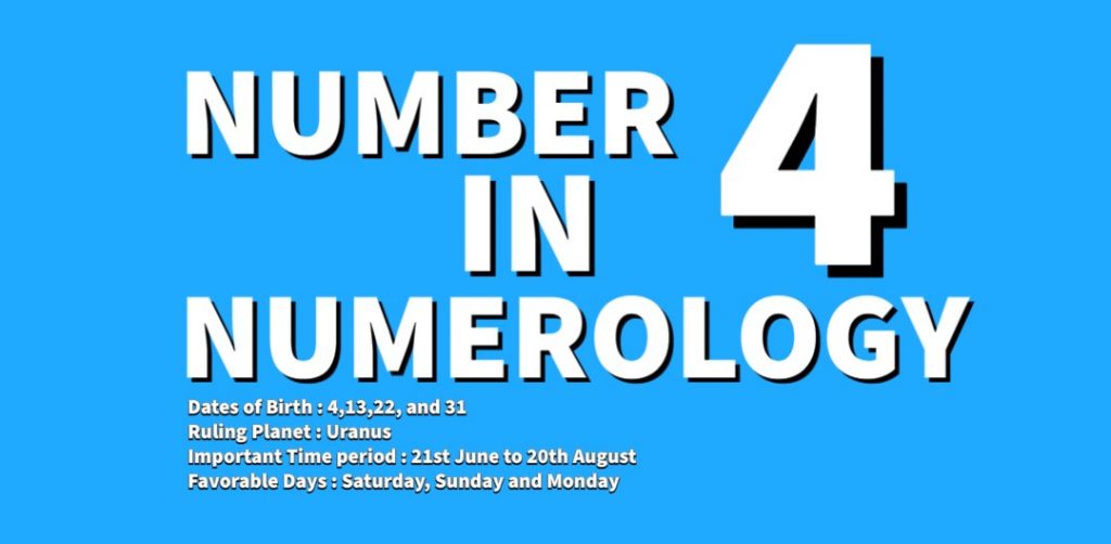Number 4 Numerology